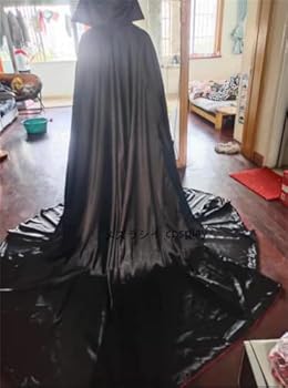 サテン マント フード付きサテンマント（黒＆赤） | Cloak TAITO - 楽天ブログ